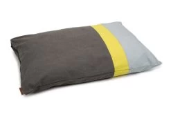 BEEZTEES Liegekissen LUMBRO Grau-gelb 100 X 70cm Bezug Abnehmbar Für Hunde