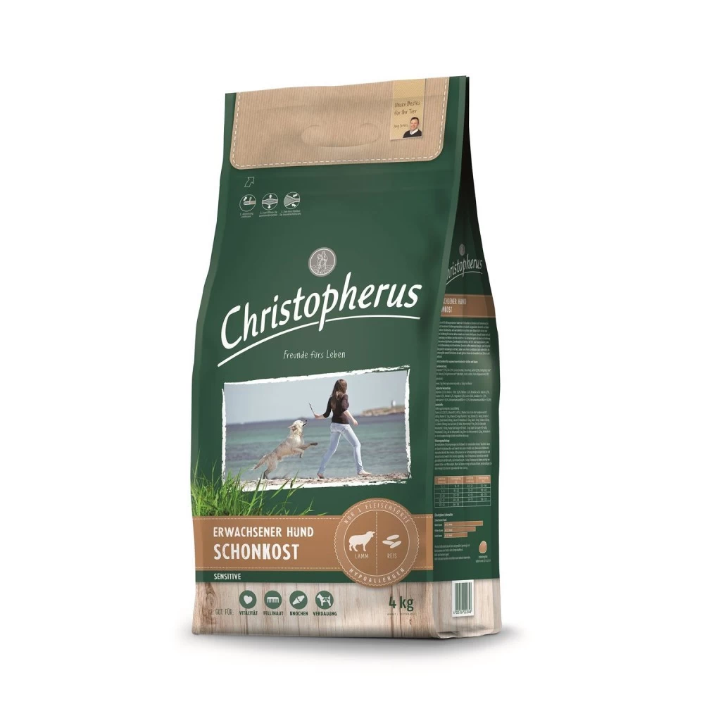 CHRISTOPHERUS Trockenfutter SCHONKOST Lamm Reis Für Hunde – Bild 2