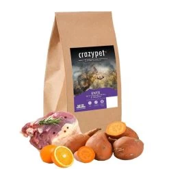 CRAZYPET® Trockenfutter ENTE Mit Süßkartoffel Kleine Rassen Getreidefrei Hunde