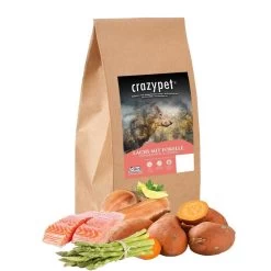 CRAZYPET® Trockenfutter LACHS Mit Forelle Süßkartoffel Getreidefrei Für Hunde