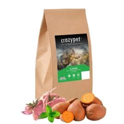CRAZYPET® Trockenfutter LAMM Mit Süßkartoffel Getreidefrei Für Hunde