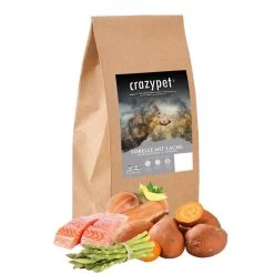 CRAZYPET® Trockenfutter SENIOR FORELLE Mit Lachs Getreidefrei Für Hunde