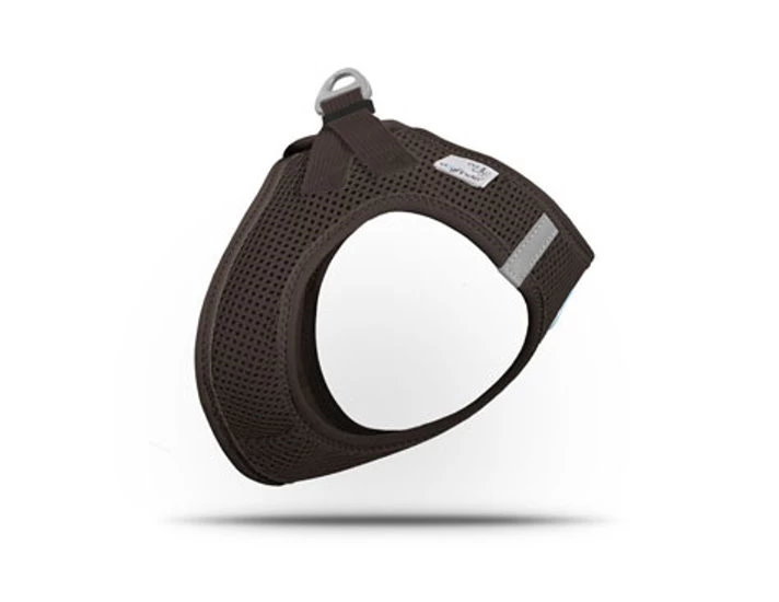 CURLI Brustgeschirr Plush Vest AIR-MESH Brown Für Hunde – Bild 2