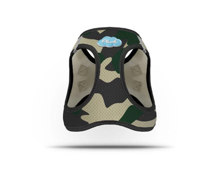 CURLI Brustgeschirr Plush Vest AIR-MESH Camouflage Für Hunde – Bild 3