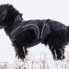 DOGBITE Regenjacke MATT Fexible-System Schwarz Mantel Für Hunde