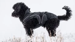 DOGBITE Regenjacke MATT Fexible-System Schwarz Mantel Für Hunde