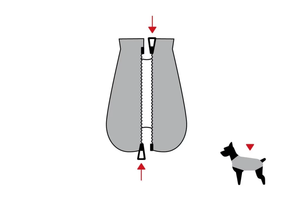 DOGBITE Regenjacke MATT Fexible-System Schwarz Mantel Für Hunde – Bild 9