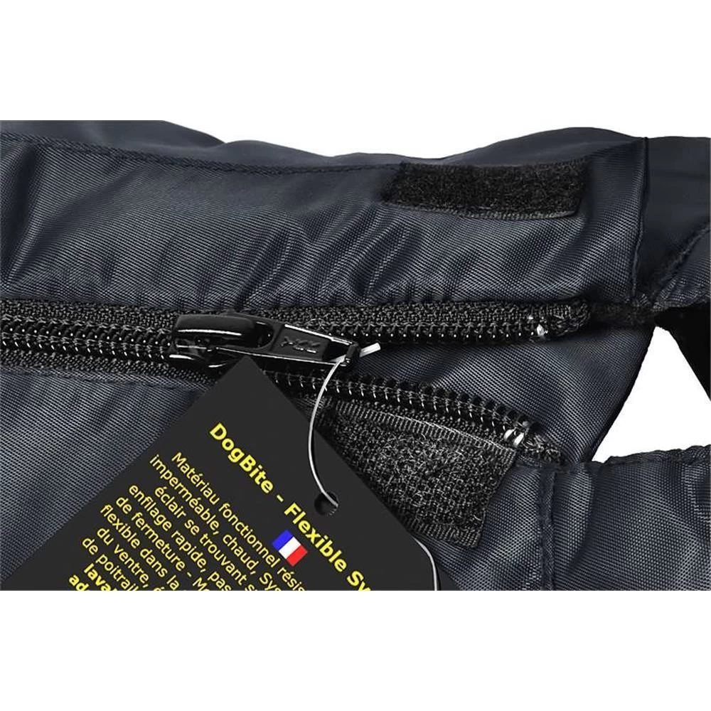 DOGBITE Winterjacke FLEXIBLE SYSTEM Schwarz Mantel Für Hunde – Bild 9