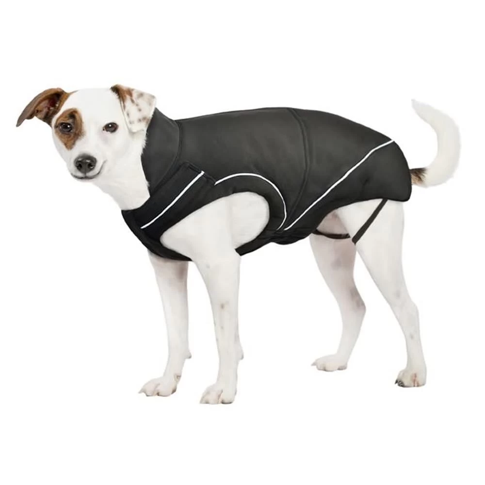DOGBITE Winterjacke SOFTSHELL Schwarz Mantel FĂĽr Hunde