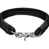 DOGIUS Halsband ARTEMIS Black Queen Leder-Einfassung Schwarz Für Hunde