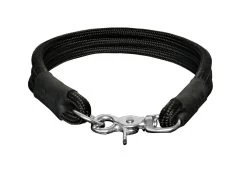 DOGIUS Halsband ARTEMIS Black Queen Leder-Einfassung Schwarz Für Hunde