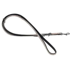 FUTTERSCHEUNE.COM® Filz-Leine LIEBLINGSSTÜCK Grau Rot Schwarz Leder 2m 14mm