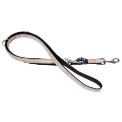 FUTTERSCHEUNE.COM® Filz-Leine LIEBLINGSSTÜCK Grau Rot Schwarz Leder 2m 22mm