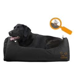 HOLLAND ANIMAL CARE Liegebett BODYGUARD SOFA Schwarz L 105 X 80cm Für Hunde