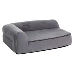 KARLIE FLAMINGO Hundebett ECKIG ORTHO VISCO Grau Für Hunde