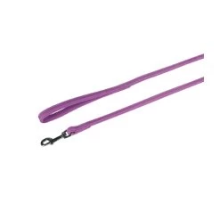 KARLIE FLAMINGO Lederleine BUFFALO 100cm 18mm Violett Für Hunde
