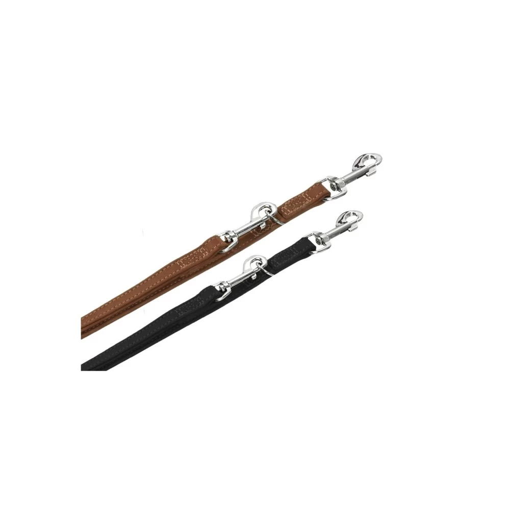 KARLIE Führleine BUFFALO Büffelleder 200cm 10mm Genäht Braun Für Hunde – Bild 2