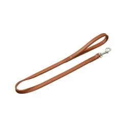 KARLIE Führleine NORDIC LEINE Hirschleder Farbe Cognac 22mm 100cm Für Hunde