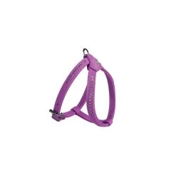 KARLIE Geschirr BUFFALO Mit Strass Violett 25-32cm 10mm Für Hunde