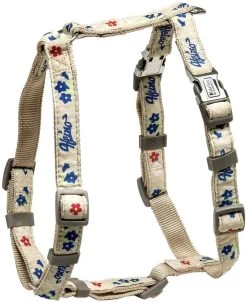 KARLIE Geschirr ENZIAN BY HEINO Nylon 25mm X 65-100cm Beige Für Hunde