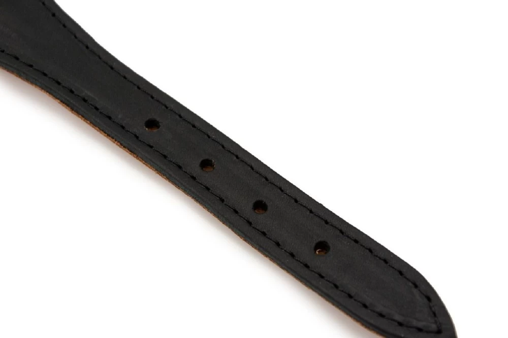 KARLIE Halsband RONDO Leder Schwarz 60mm 55cm Unterlegt Für Windhunde – Bild 4