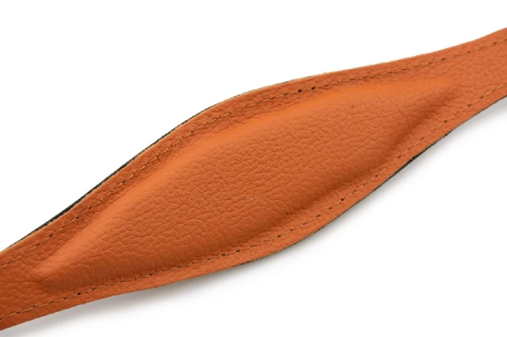 KARLIE Halsband RONDO Leder Schwarz 60mm 55cm Unterlegt Für Windhunde – Bild 5