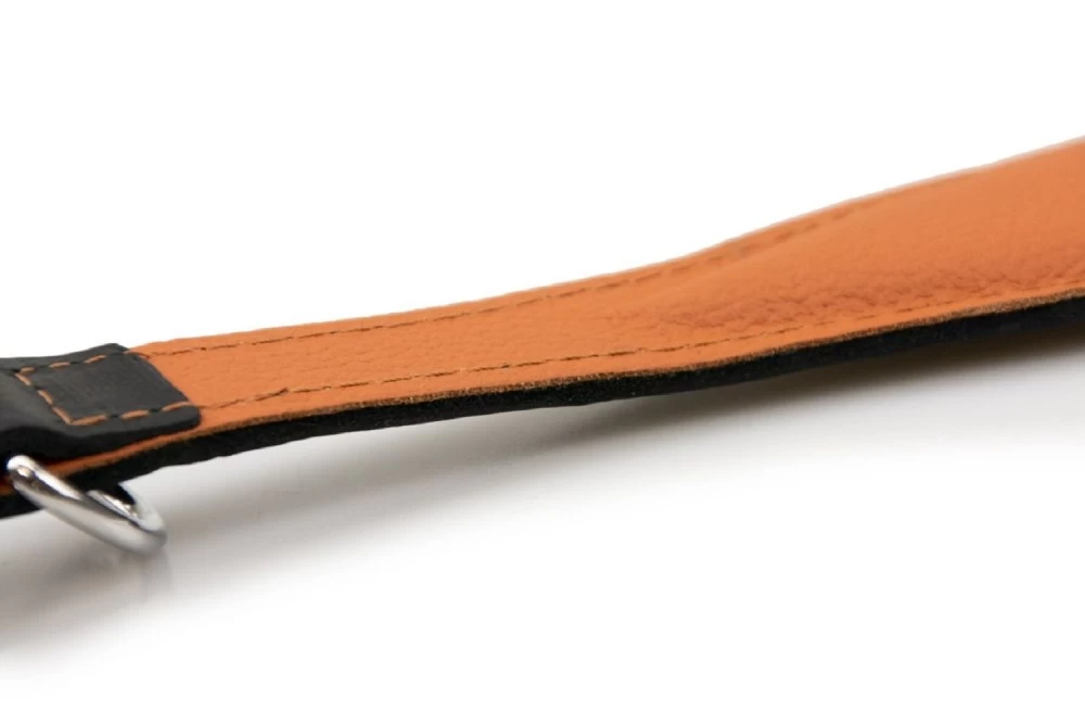 KARLIE Halsband RONDO Leder Schwarz 60mm 55cm Unterlegt Für Windhunde – Bild 6