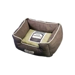 KARLIE Hundebett TOUCHDOG ECKIG Braun Für Hunde