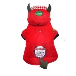 KARLIE Hundemantel TOUCHDOG MANTEL TEUFELCHEN Rot Für Hunde