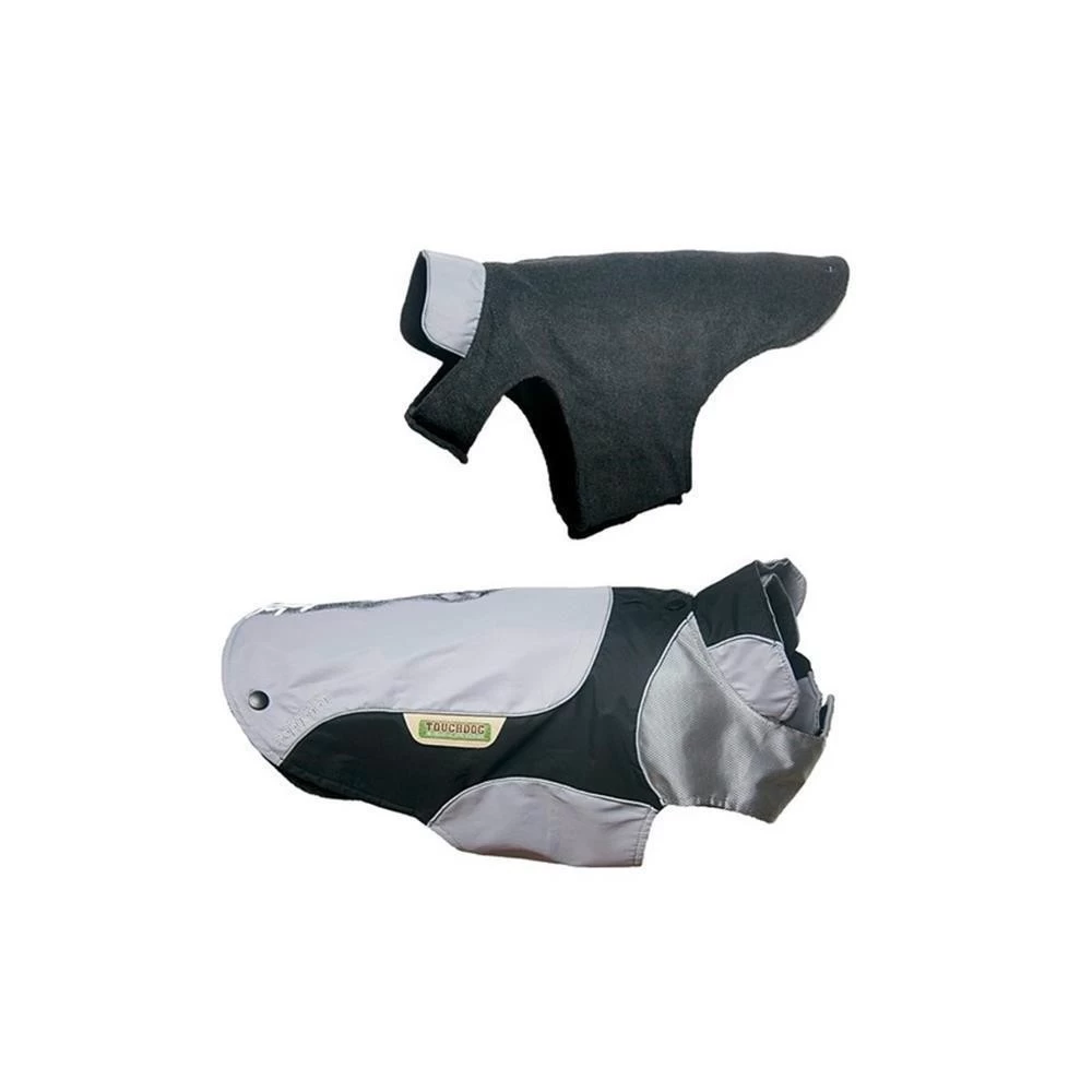 KARLIE Hundemantel TOUCHDOG OUTDOOR 2in1 Schwarz-grau Für Hunde – Bild 2