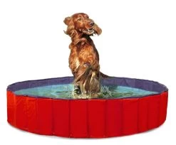 KARLIE Hundepool DOGGY POOL Blau/rot Verschiedene Größen Für Hunde