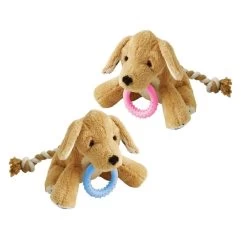 KARLIE Plüschspielzeug Basti Für Welpen Mit Beißring Sortiert Für Hunde