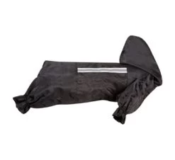 KARLIE Regenjacke SAFETY Schwarz Mantel Mit Füße Für Hunde