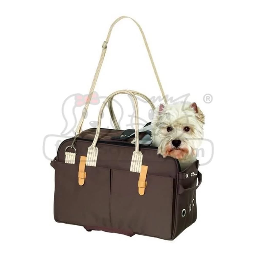 KARLIE Tragetasche SHOPPER CITY Braun FĂŒr Hunde & Katzen
