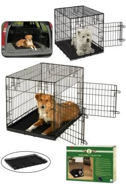 KARLIE Transportkäfig DRAHTBOX Schwarz Für Hunde