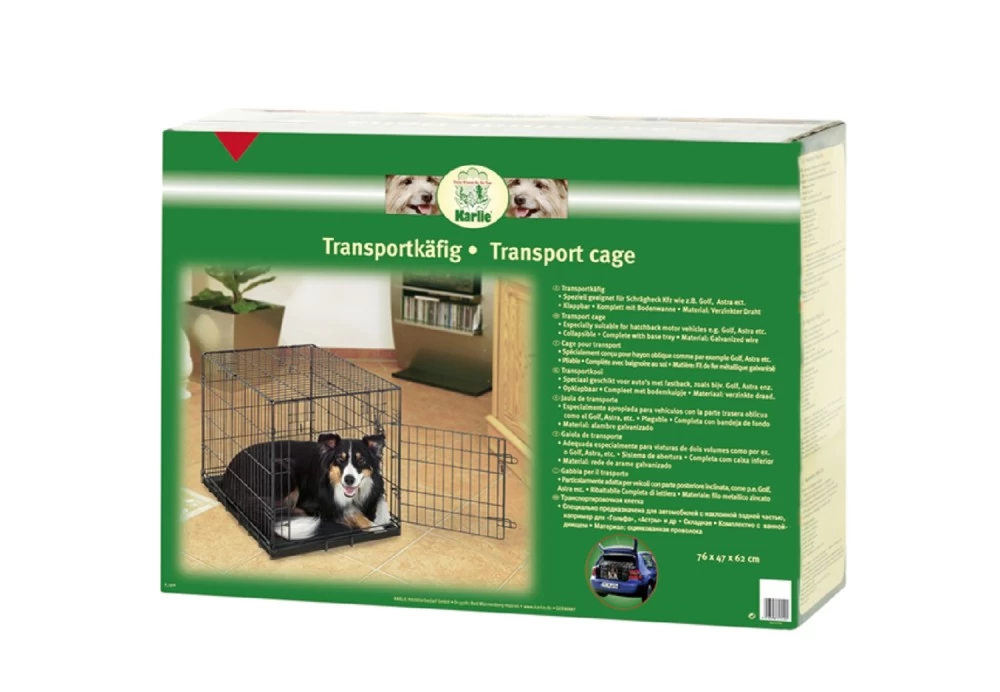 KARLIE Transportkäfig DRAHTBOX Schwarz Für Hunde – Bild 4