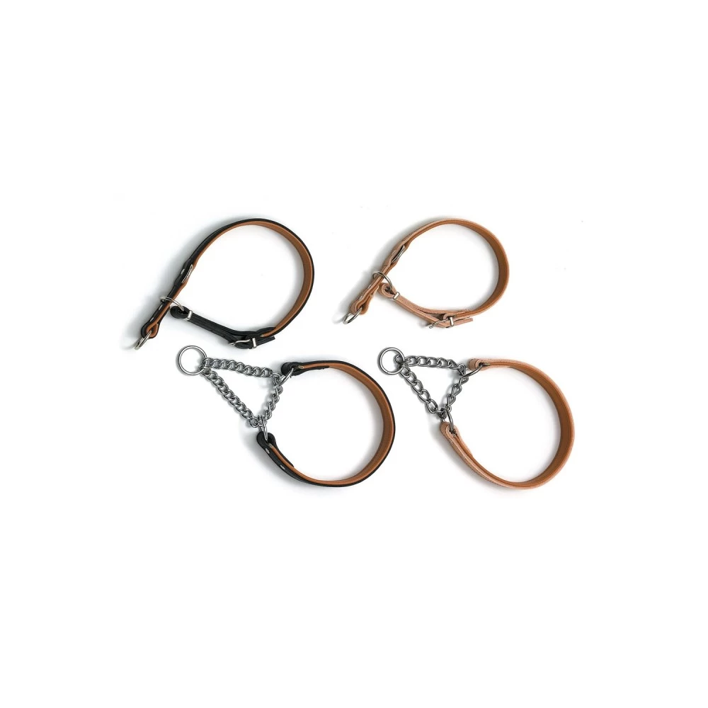 KARLIE Zughalsband RONDO Schwarz 17mm 39-42cm Mit Stopp Unterlegt FĂŒr Hunde â Bild 2