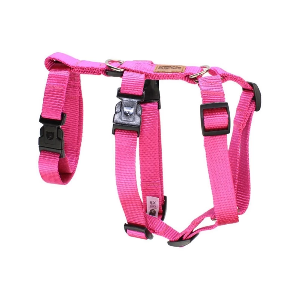 KOCH Geschirr COMFORT PANIKGESCHIRR Nylon Fuchsie/pink 20mm Breit FĂŒr Hunde