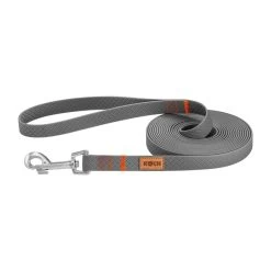 KOCH Leine WATERPROOF Trainingsleine Mit Handschlaufe Grau/Neonorange Für Hunde