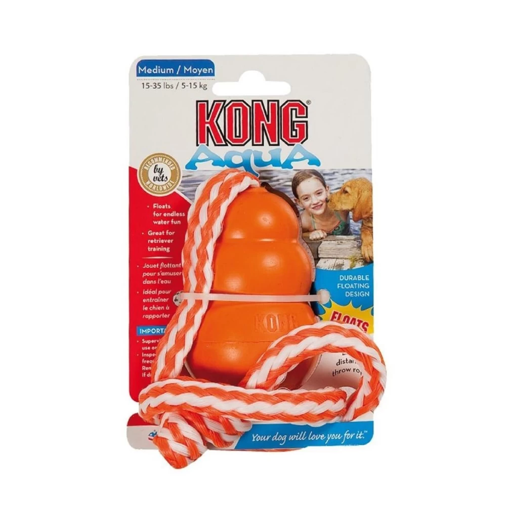 KONG® Spielzeug DOG AQUA Mit Kordel Größe M - L Für Hunde – Bild 4