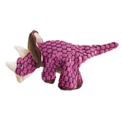 KONG® Spielzeug DYNOS RDY14E TRICERATOPS PINK 37cm Squeeker Für Hunde