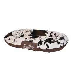 PAKMAS "Oeko-Bed" Matratze Mit Wendeoptik In Plüsch Kuhfell Für Hunde