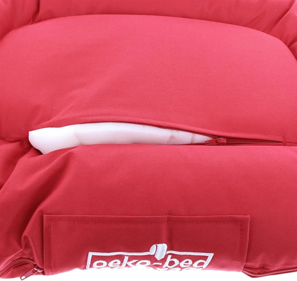 PAKMAS Wendekissen OEKO-BED Matratze Rot 80 X 60cm FĂŒr Hunde â Bild 4