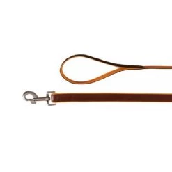 TRIXIE Führleine Active Leine Gebuggt L-XL 1,00m/18mm Zügelleder Cognac Für Hunde