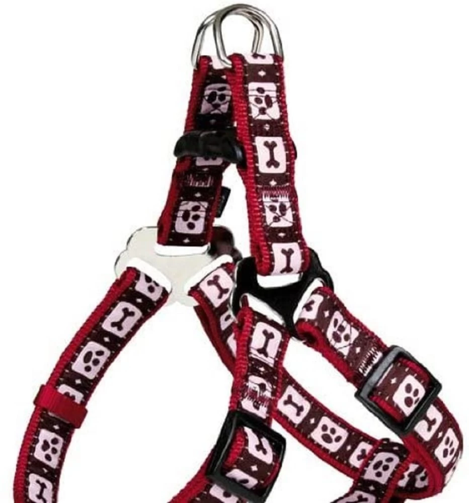 TRIXIE Geschirr Modern Art Bordeaux XL 80-100cm/25mm FĂŒr Hunde