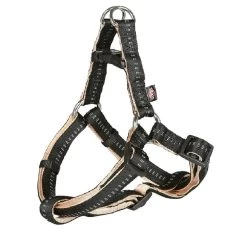 TRIXIE Geschirr Softline Elegance L 65-80 Cm/25 Mm Schwarz/beige Für Hunde