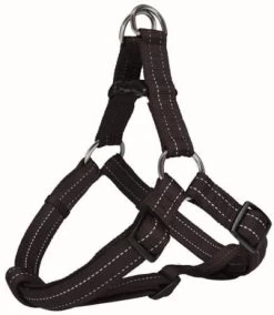 TRIXIE Geschirr Softline Reflect Stripe XL 80-100cm/25mm Schwarz Für Hunde