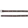 TRIXIE Halsband ACTIVE Leder Strassbesatz M 39-46cm 22mm Dunkelbraun Hunde