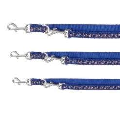 TRIXIE Leine Modern Art PAWS V-LEINE M-L 2,00 M/25 Mm Blau Für Hunde