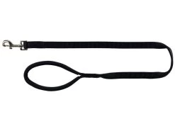 TRIXIE Leine Premium L-XL 1,00 M/25 Mm Schwarz Handschlaufe Für Hunde